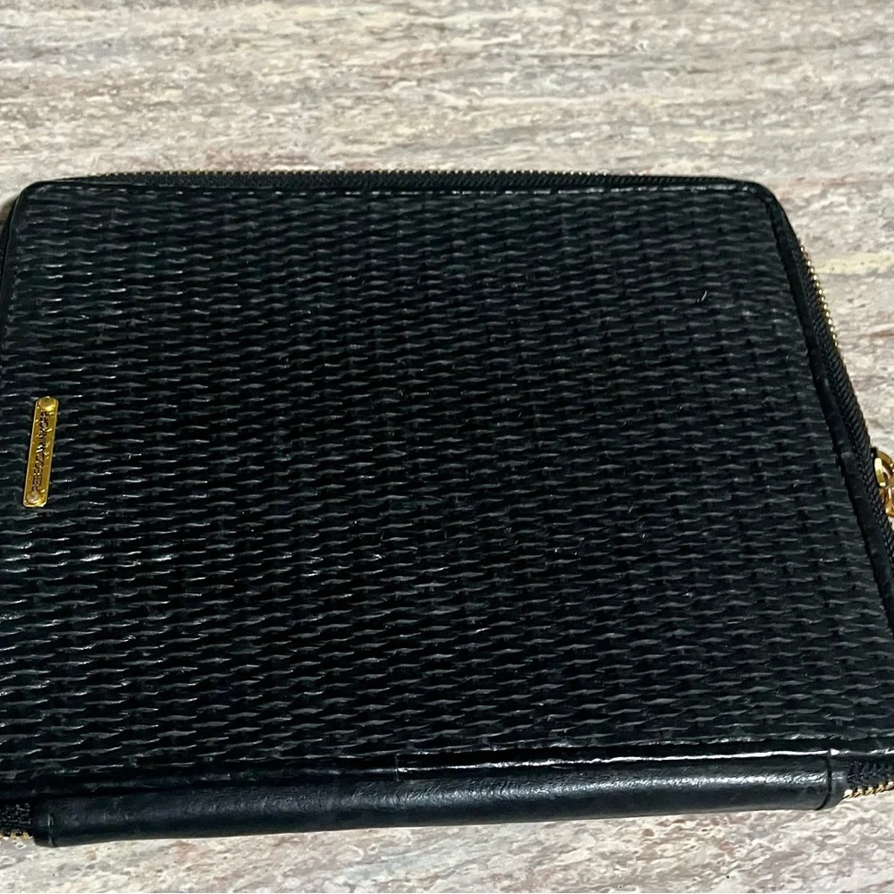 Rebecca Minkoff Black Textured zippered iPad case